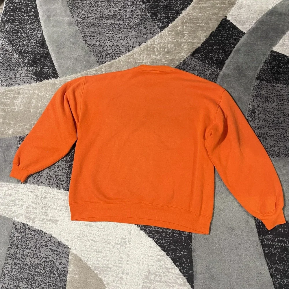 Bowling Green University Sweater Men XL Orange Russell Athletic NCAA Box Fit USA